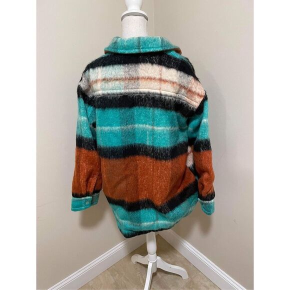 New Urban Outfitters BDG Brushed Melton Shirt Jacket Size M - Picture 7 of 11